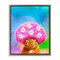 Stupell Industries Groovy Daisy Wig Cat Framed Floater Canvas Wall Art Design by Michael Quackenbush